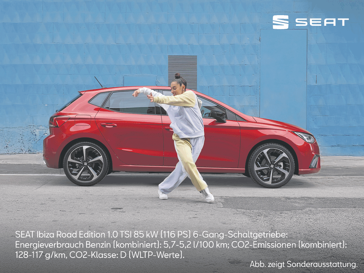 SEAT Ibiza Road Edition ab 155 € mtl.¹ leasen.
