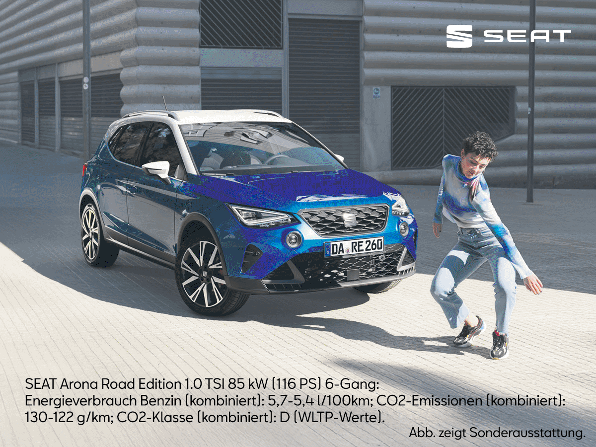 SEAT Arona Road Edition ab 59 € mtl.¹ leasen.