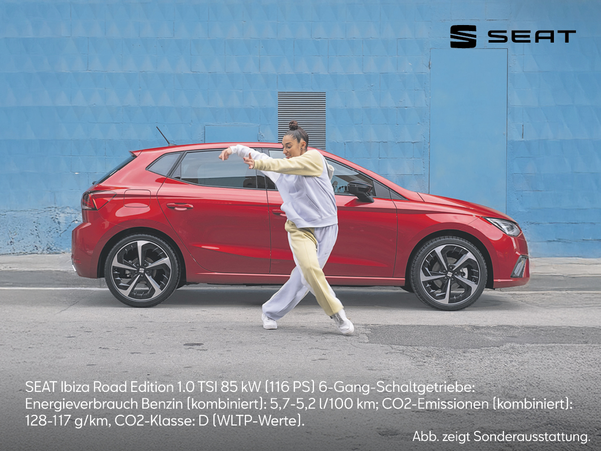 SEAT Ibiza Road Edition ab 175 € mtl.¹ leasen.